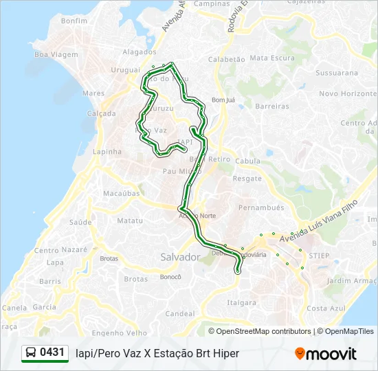 0431 Bus Line Map