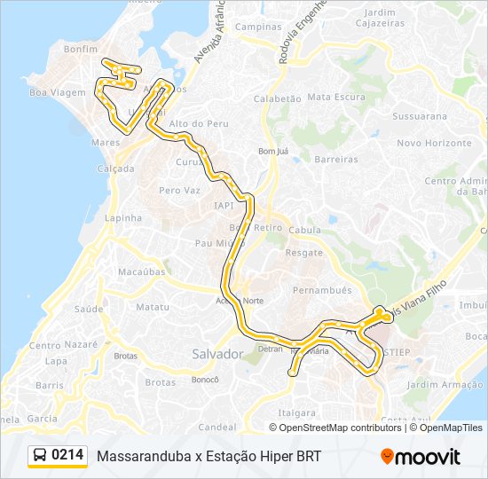 0214 bus Line Map