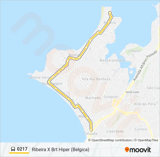 0217 Bus Line Map