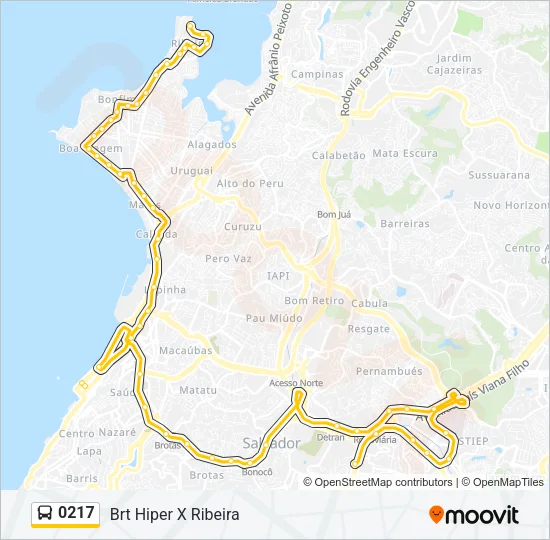 0217 Bus Line Map