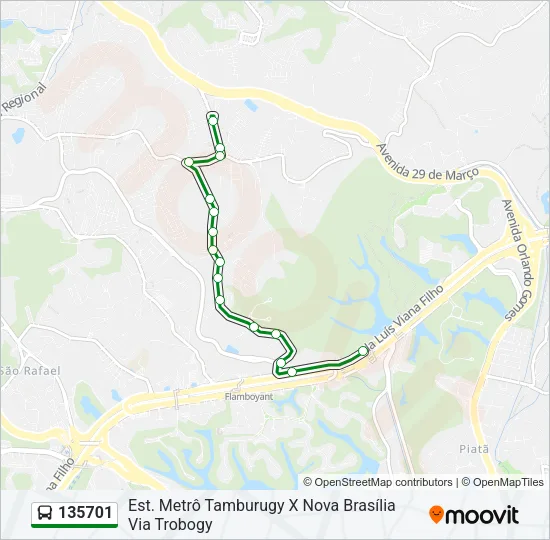 135701 Bus Line Map