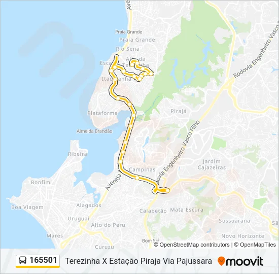 165501 Bus Line Map