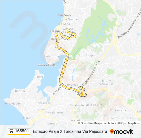 165501 Bus Line Map