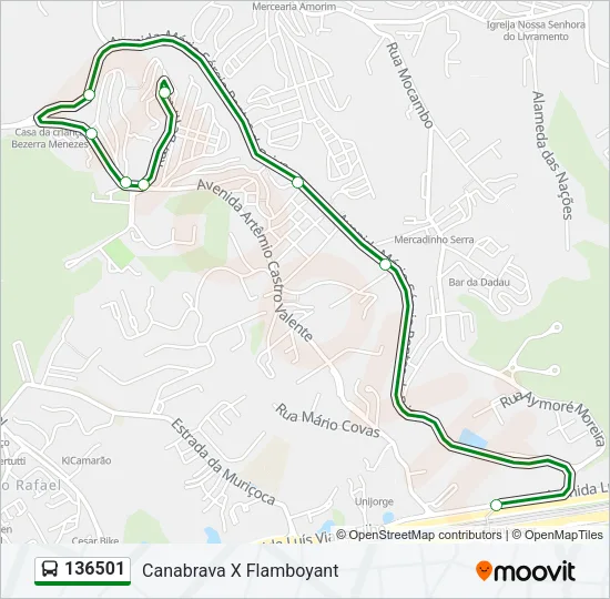 136501 Bus Line Map