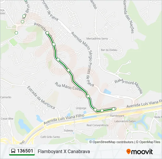 136501 Bus Line Map