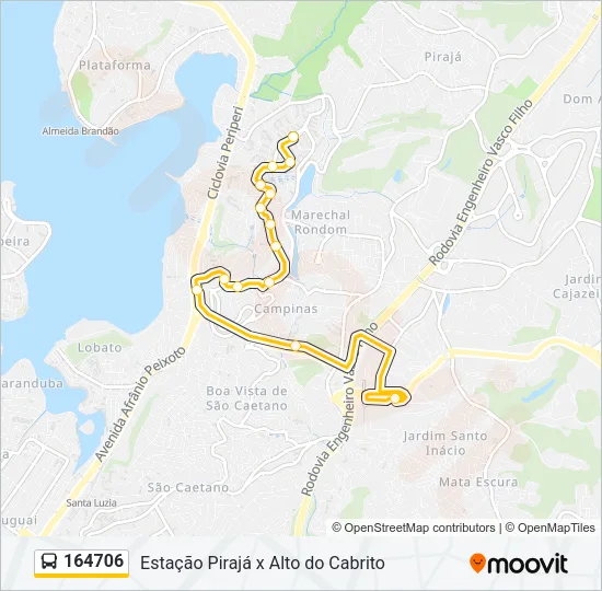 164706 Bus Line Map