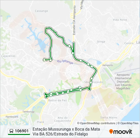 106901 Bus Line Map