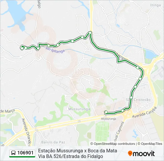 106901 Bus Line Map
