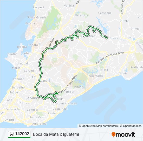 142002 bus Line Map