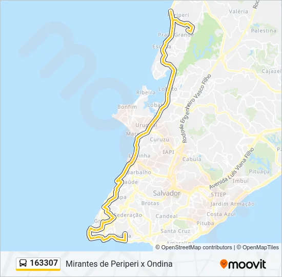 163307 Bus Line Map