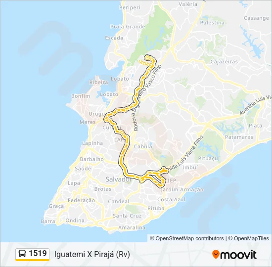 1519 Bus Line Map