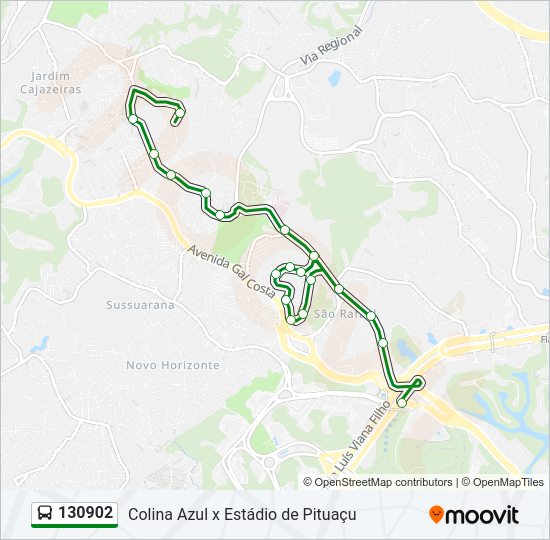 Mapa de 130902 de autobús