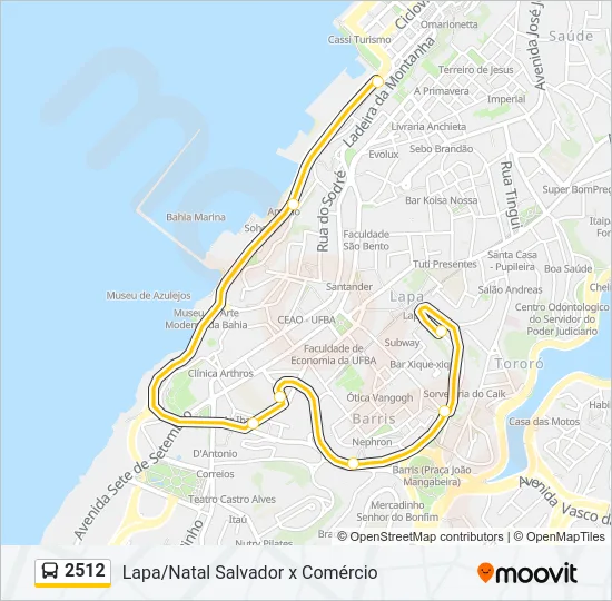 2512 Bus Line Map