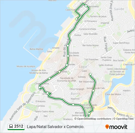2512 Bus Line Map