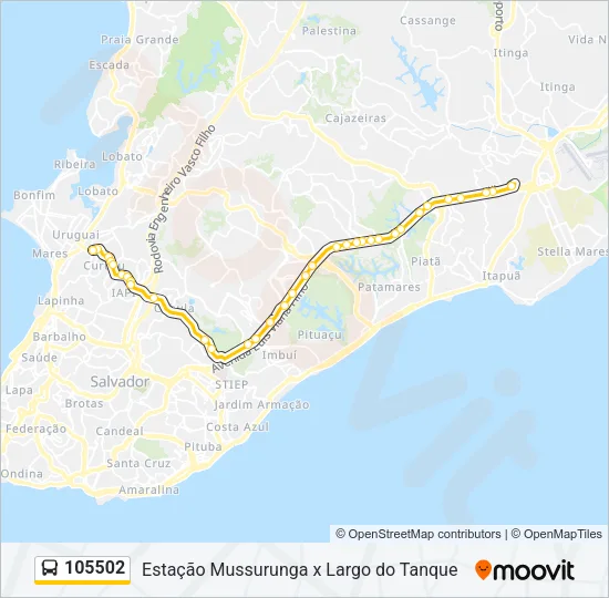 105502 Bus Line Map
