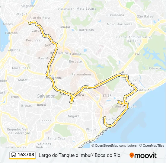 163708 Bus Line Map