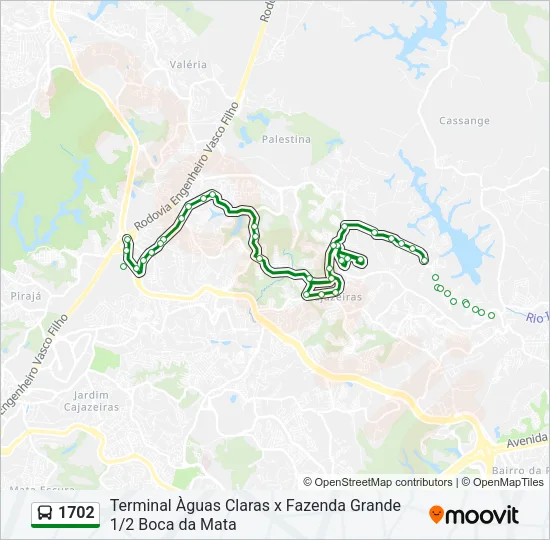 1702 Bus Line Map