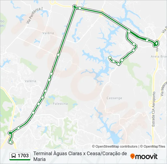 1703 Bus Line Map