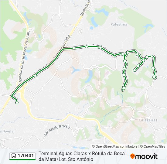 Mapa de 170401 de autobús