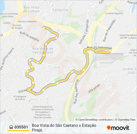035501 Bus Line Map