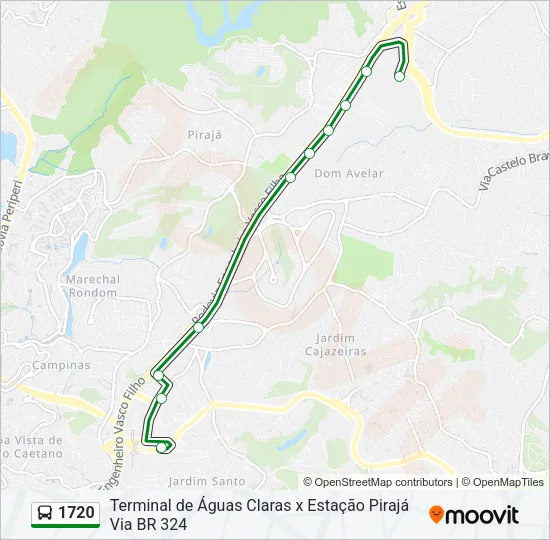 1720 Bus Line Map