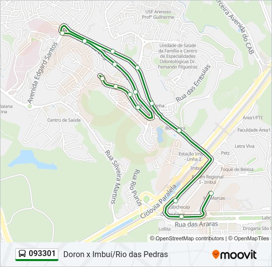 093301 bus Line Map