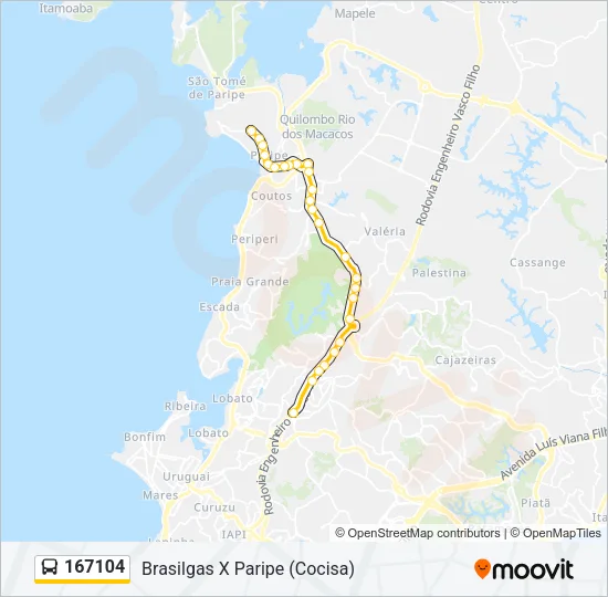 167104 Bus Line Map