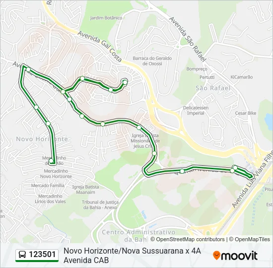 123501 Bus Line Map