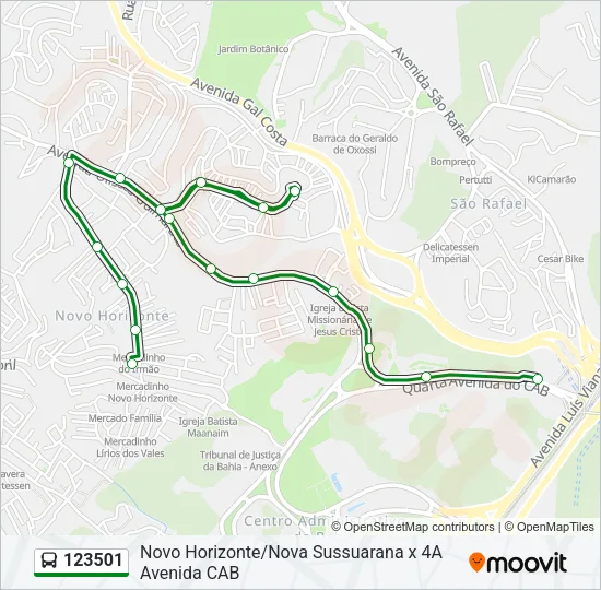 123501 Bus Line Map