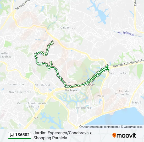 136502 Bus Line Map