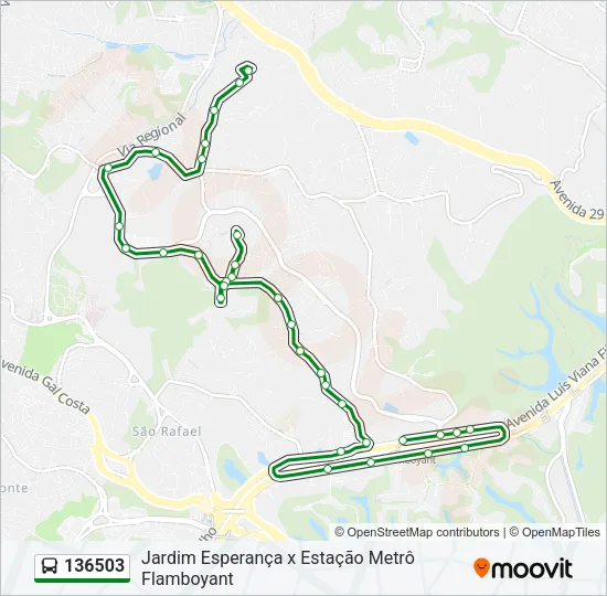 136503 Bus Line Map