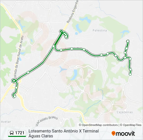 1721 Bus Line Map