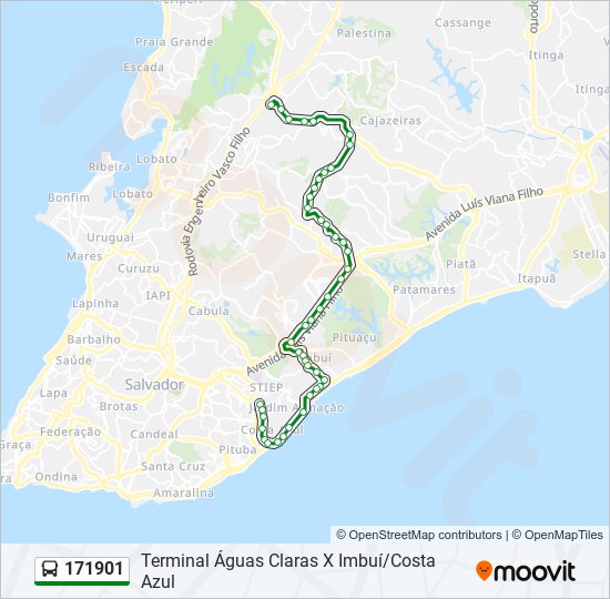 Mapa de 171901 de autobús