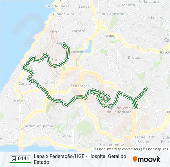 0141 Bus Line Map