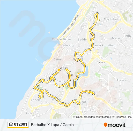 012001 Bus Line Map