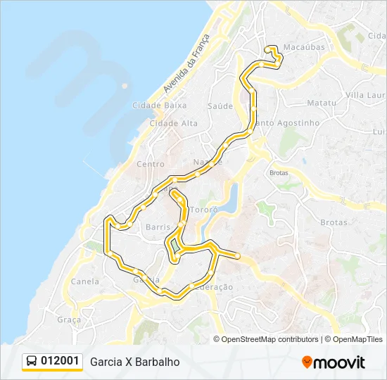 012001 Bus Line Map