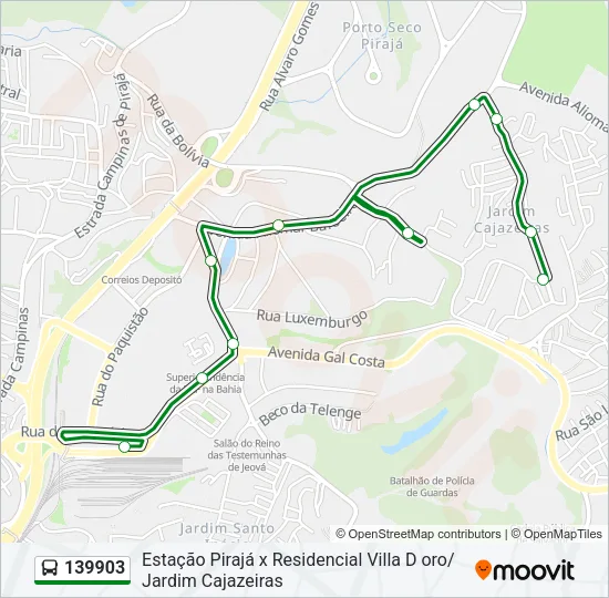 139903 Bus Line Map