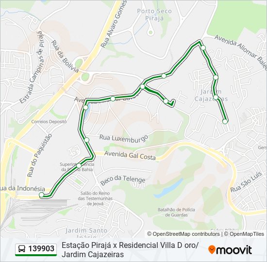 139903 bus Line Map