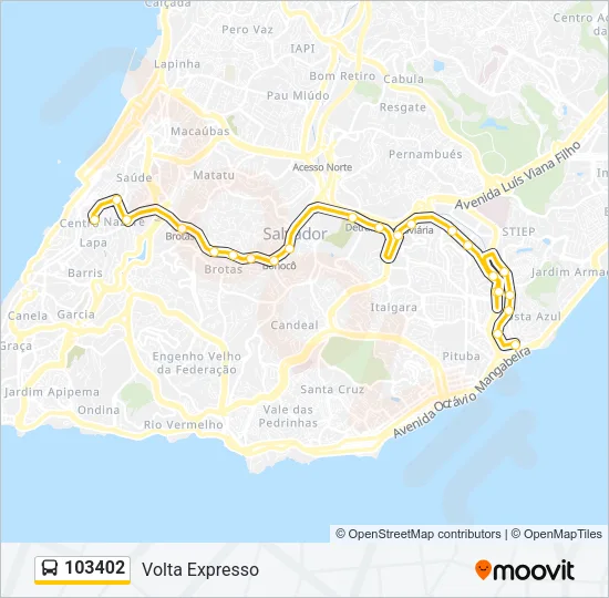 103402 Bus Line Map