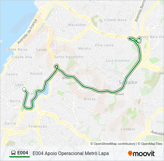 E004 Bus Line Map