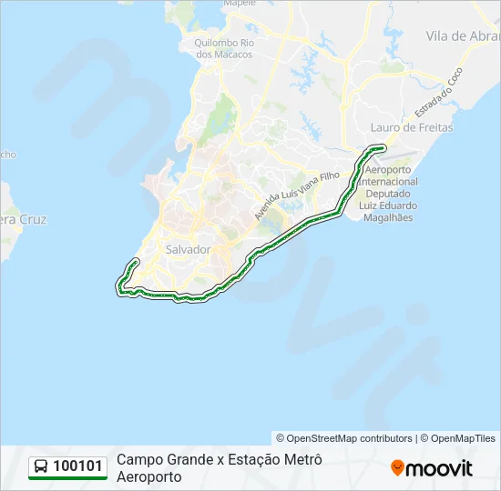 100101 Bus Line Map