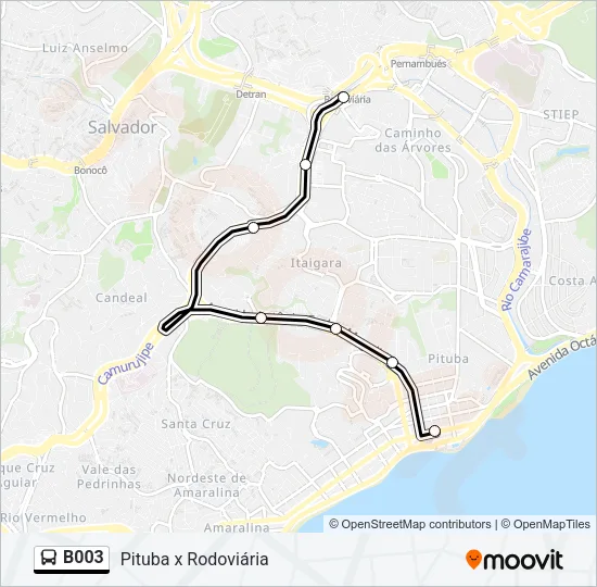B003 Bus Line Map