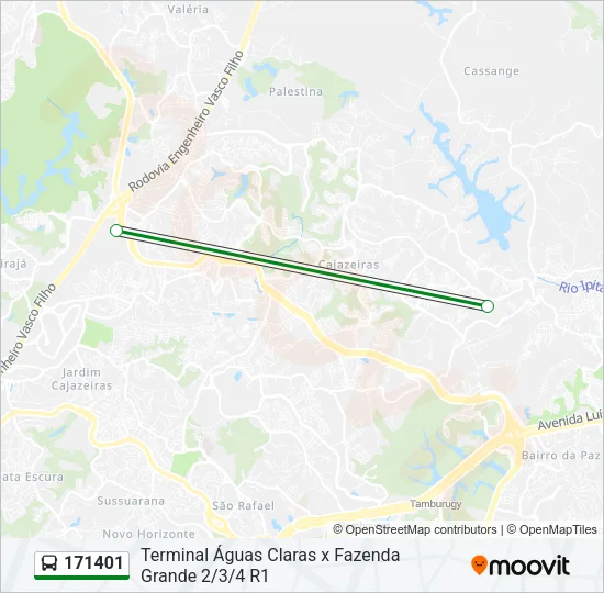 171401 Bus Line Map