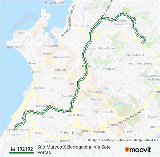 132102 Bus Line Map