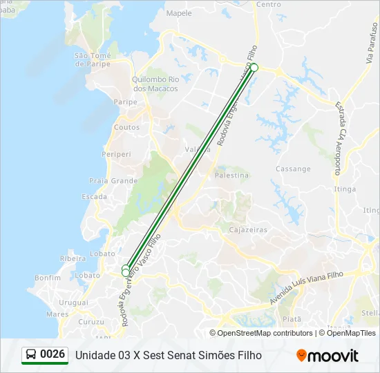 0026 Bus Line Map