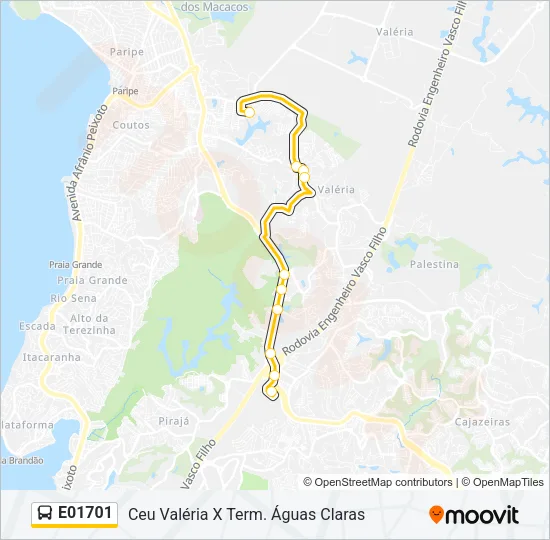E01701 Bus Line Map