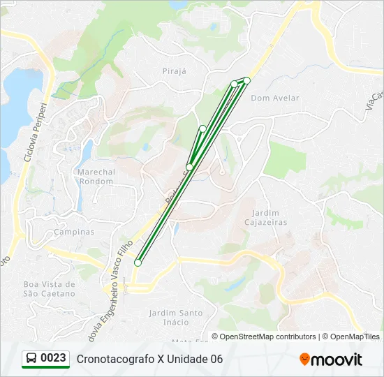 0023 Bus Line Map