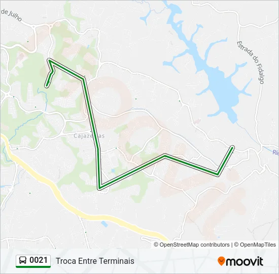 0021 Bus Line Map
