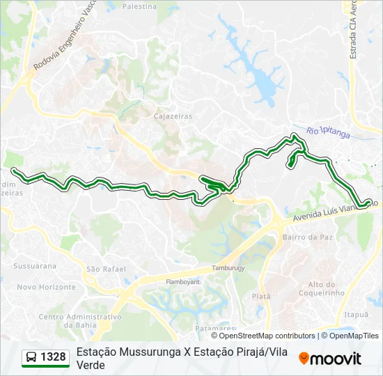 1328 Bus Line Map
