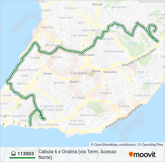 113003 Bus Line Map